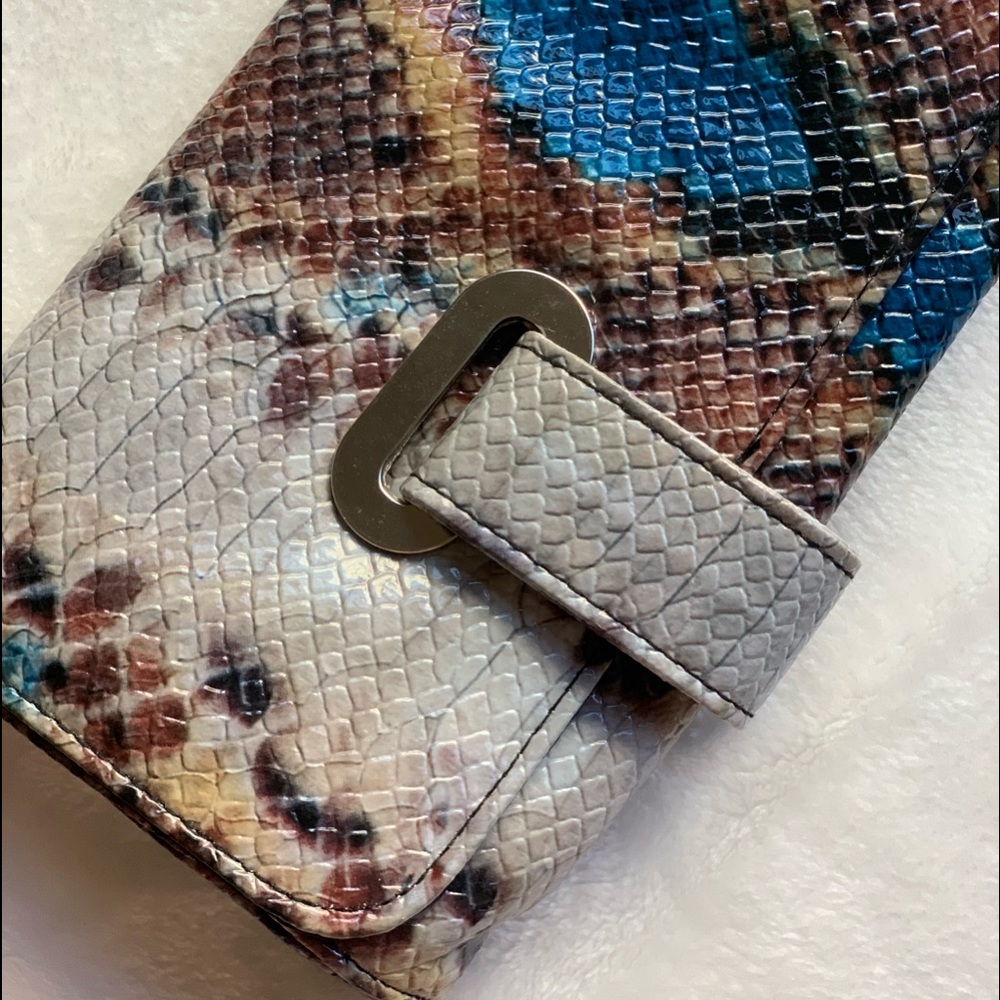 Animal print clutch